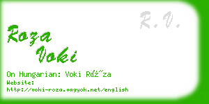 roza voki business card